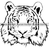 Tiger Animal ClipArt SVG