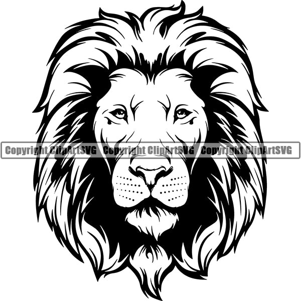 Lion Animal ClipArt SVG