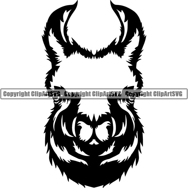 Llama Animal ClipArt SVG