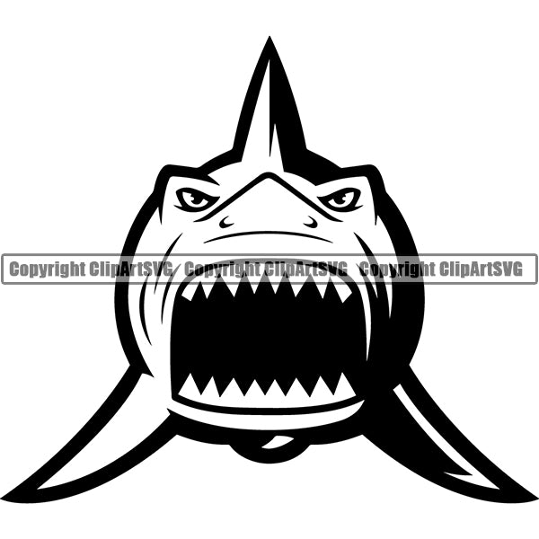 Shark Animal ClipArt SVG