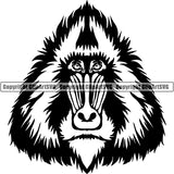 Monkey Animal ClipArt SVG