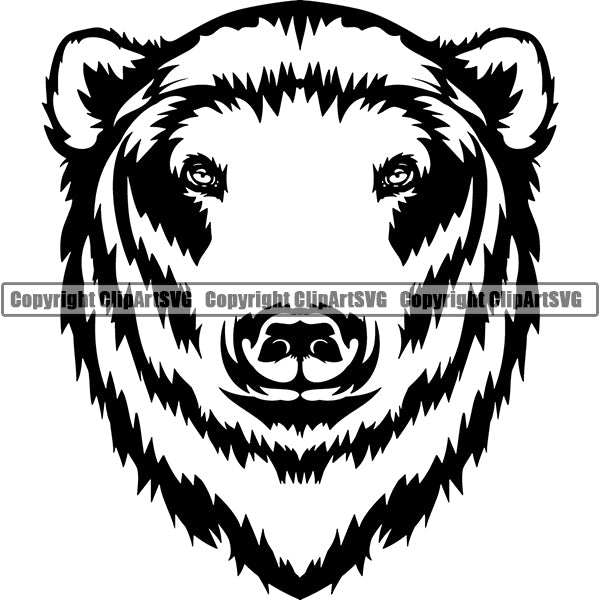 Polar Bear Animal ClipArt SVG