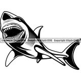 Shark Hammerhead Animal ClipArt SVG