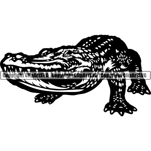 Alligator Animal ClipArt SVG