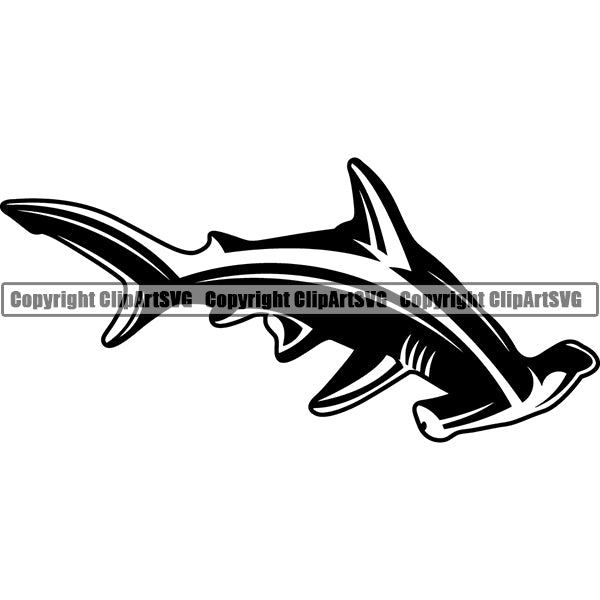 Shark Animal ClipArt SVG