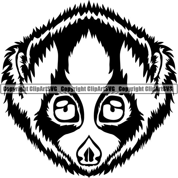 Slow Loris Animal ClipArt SVG