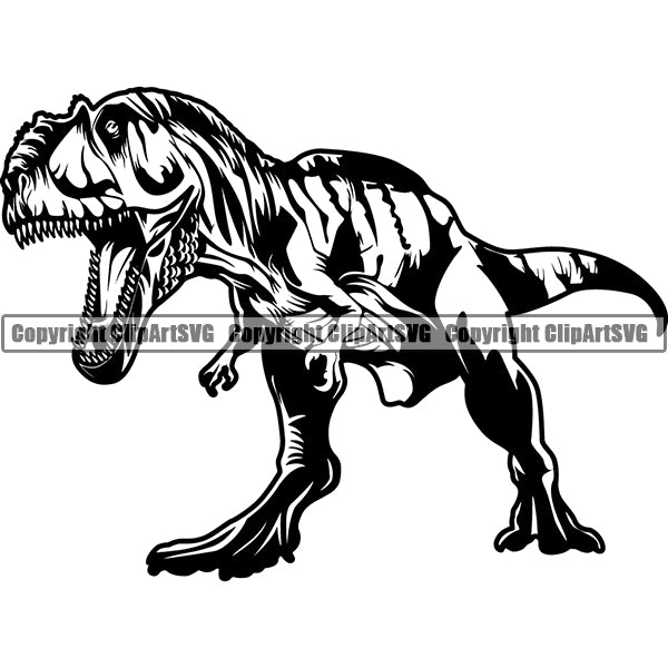 Dinosaur T-Rex 4rftg6a ClipArt SVG File