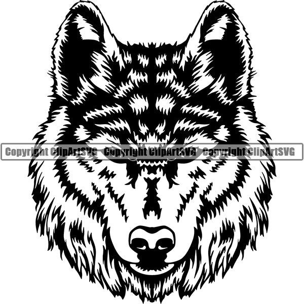 Wolf Animal ClipArt SVG