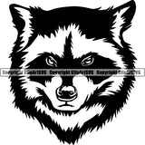 Raccoon Animal ClipArt SVG