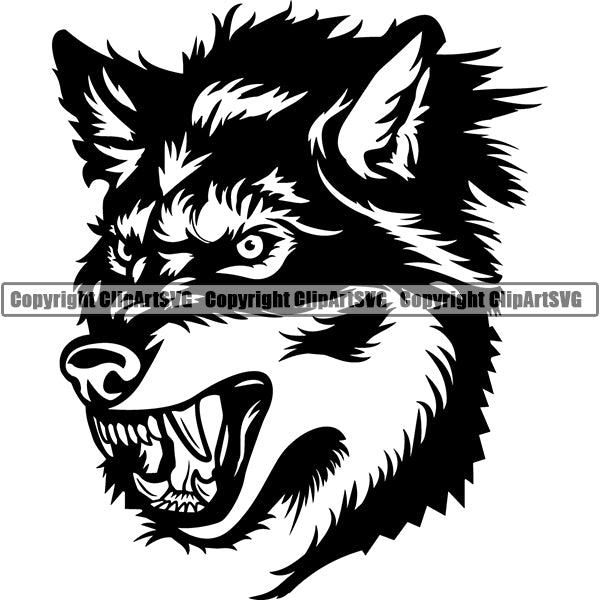 Wolf Animal ClipArt SVG