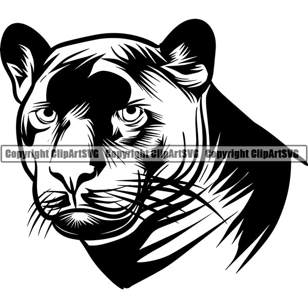 Panther Animal ClipArt SVG