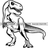 Animal Prehistoric Jurassic Animal T-Rex Tyrannosaurus Rex Raptor Velociraptor School Text Dinosaur Logo Dino Sports Team Mascot Design Vector Clipart SVG
