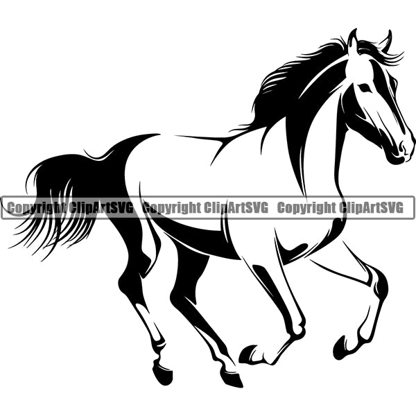 Horse Animal ClipArt SVG