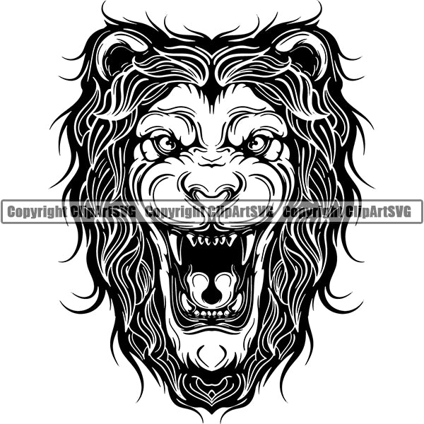 Lion Animal ClipArt SVG