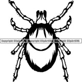 Tick Insect Pest Animal ClipArt SVG