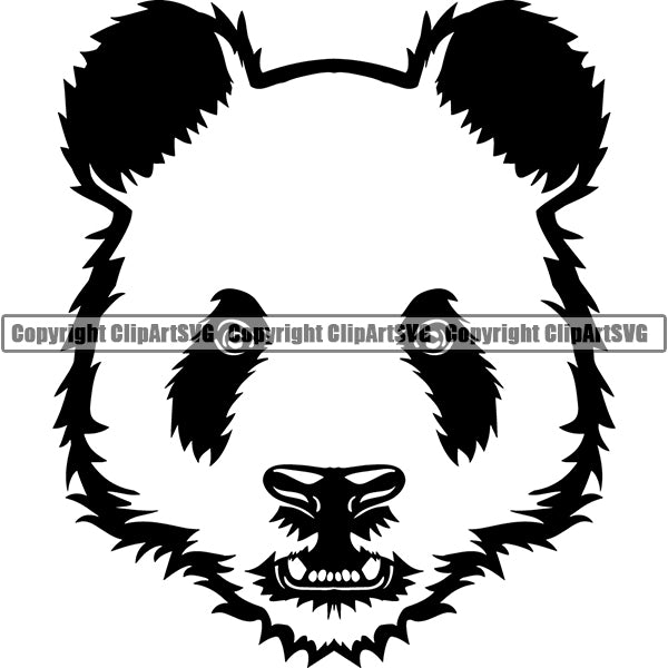 Panda Bear Animal ClipArt SVG