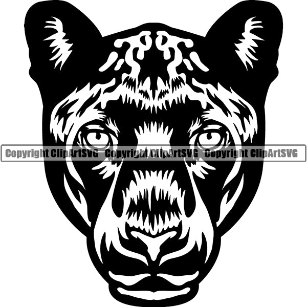 Panther Animal ClipArt SVG