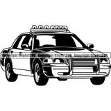 Occupation Police Officer Cop Car ClipArt SVG