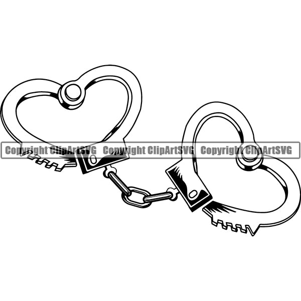 Occupation Police Officer Cop Handcuffs Heart 4rf5.jpg