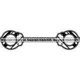 Occupation Police Officer Cop Handcuffs Shackles Restraint ClipArt SVG