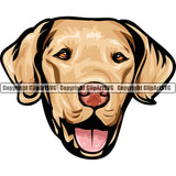 Chesapeake Bay Retriever Dog Breed Head Color ClipArt SVG