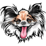 Chihuahua Dog Breed Head Color ClipArt SVG