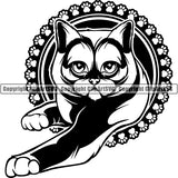 British Shorthair Head Face ClipArt SVG