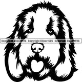 Cockapoo Dog Breed Head Face ClipArt SVG