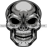 Death Evil Skull Horror Skeleton Horror Tattoo  Scary Death Halloween Grunge Gothic Spooky Face Logo Vector Clipart SVG