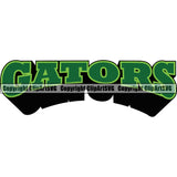 Similar With Gators Fantasy League Sports Animal Cartoon Head School Clipart SVG