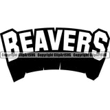 Beaver Animal Lake Brown Funny Cute Graphic Design Sports Team Game Mascot Vector Forest Eating Standing Cheerful ClipArt SVG
