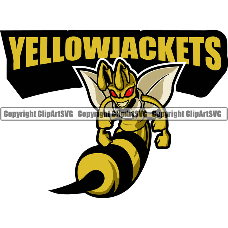 Animal Honey Yellowjacket Bumblebee Honeybee Hornet Logo Clipart SVG