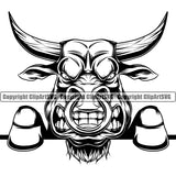 Bull Angry Growling Steer Peeking Peek-A-Boo Peeking Head Face Nose Ring Cowboy Animal School Team Sport Mascot Logo Clipart SVG