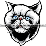 Animal Persian Breed Peeking Color Oriental Cat Vector Beautiful Clipart SVG