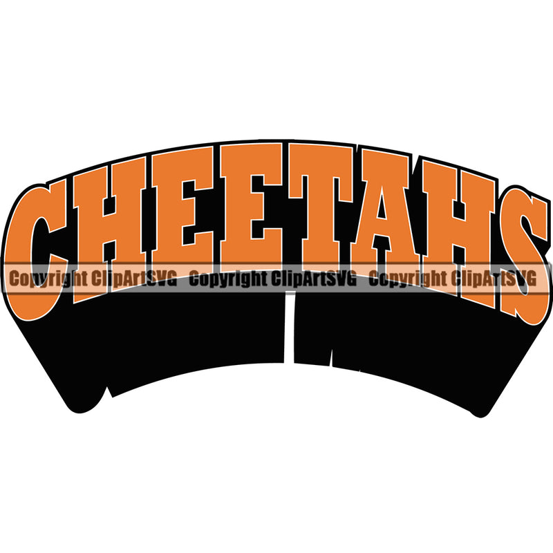 Brown Cheetahs Natural Animal Wild   Graphic logo  Forest ClipArt SVG