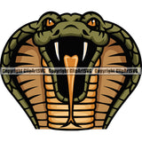 Cobra Head Sports Team Mascot Logo ClipArt SVG