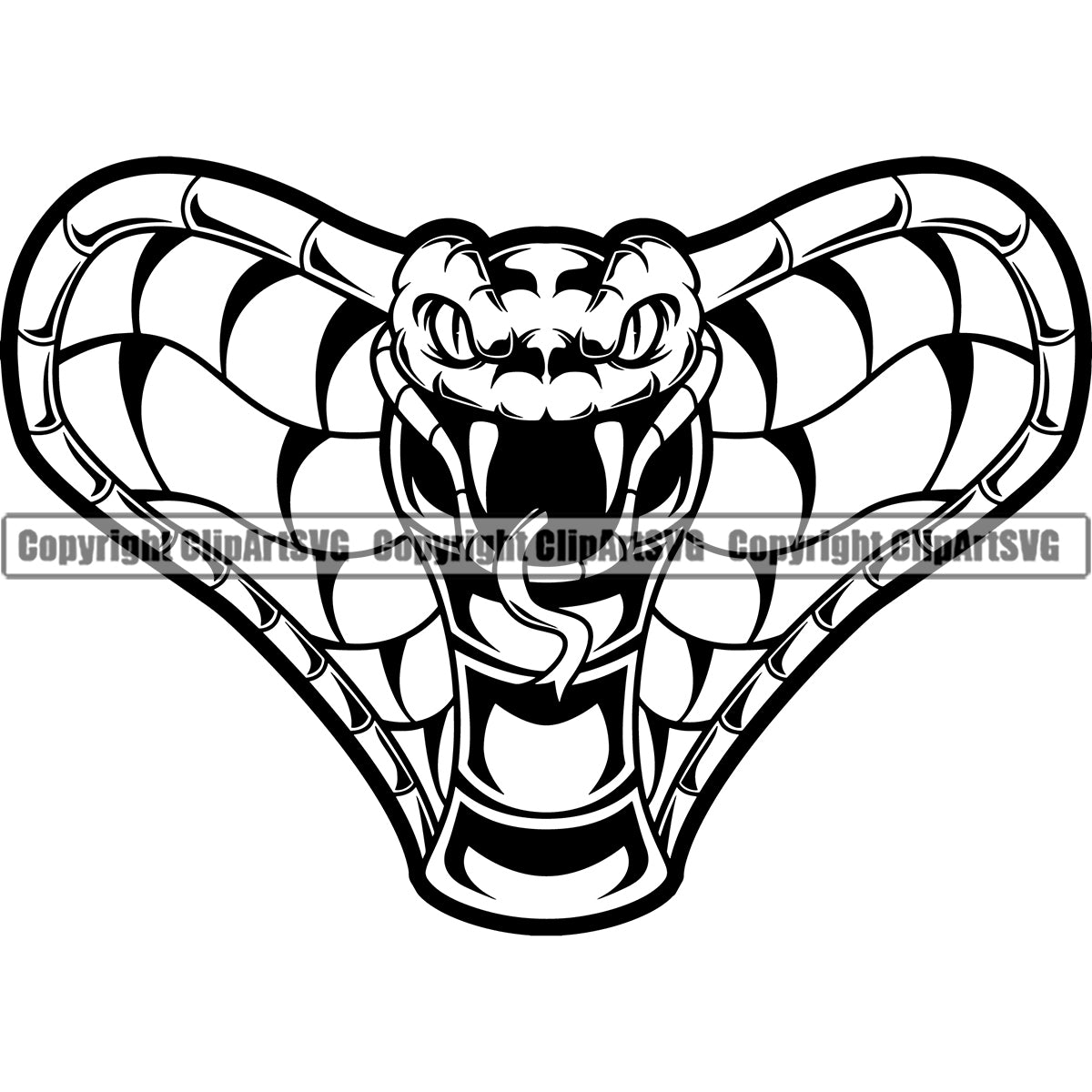 Python Snake Head Reptile Animal ClipArt Mascot Logo SVG – ClipArt SVG