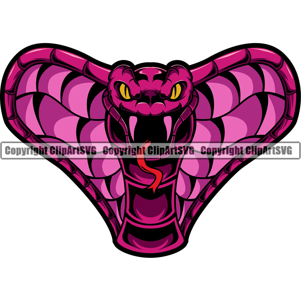 Python Snake Head Reptile Animal ClipArt Mascot Color Logo SVG ...
