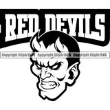 Animal Devil Mascot Satan Devil Demon Logo Design Vector Image Clipart SVG