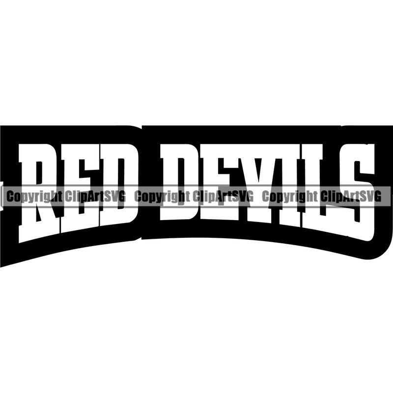 Animal Red Devil Text Logo Vector Satan Demon Logo Mascot Clipart SVG