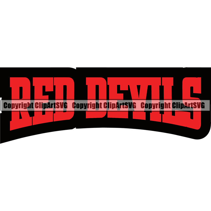 Animal Text Red Devil Logo Devil Vector Satan Demon Logo Mascot Clipart SVG