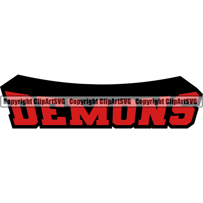 Color Satan Devil Demon Logo Red Demons Devil Animal Logo Vector Head Clipart SVG
