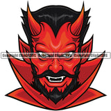 Animal Satan Devil Demon Logo Devils Color Combo Head Vector Demons Clipart SVG