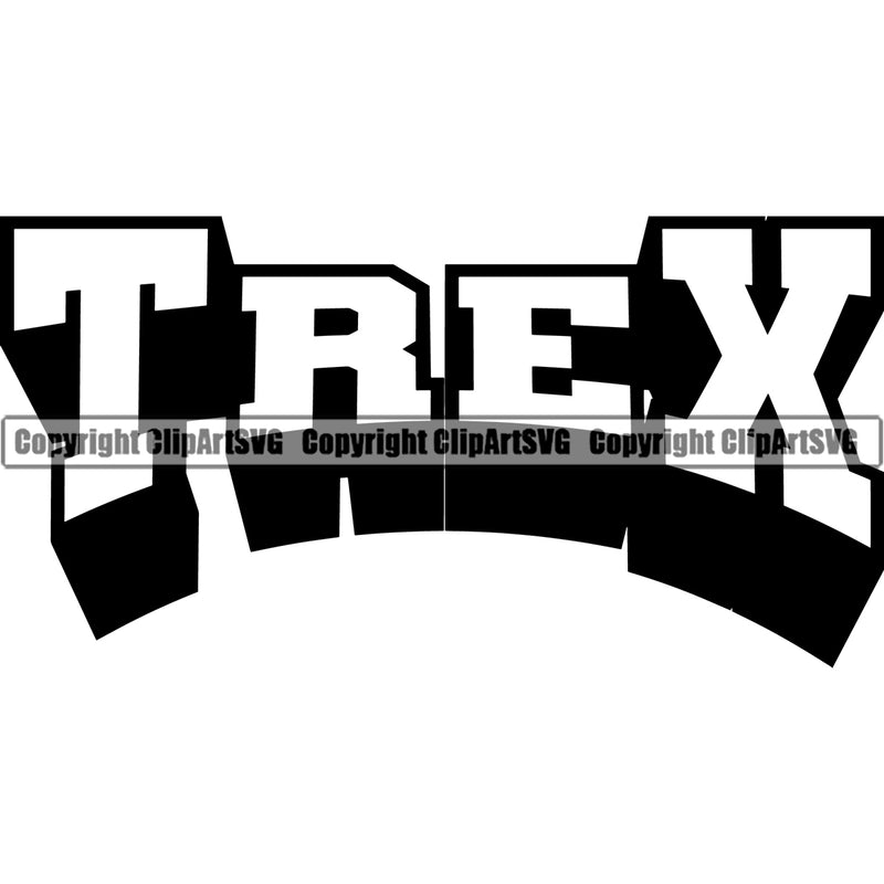 T-Rex Tyrannosaurus Rex Dinosaur Wildlife Animal Cartoon Dino Fossil Dangerous Ancient Prehistoric Predator Sports Team Mascot Design Print ClipArt SVG