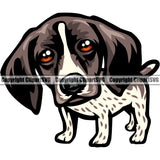 German Shorthaired Pointer Dog Red Eye Color Body Animal Puppy Head Purebred Pup Pedigree K9 Clipart SVG