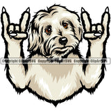 Maltese Puppy Pup Head Purebred Pedigree Doggy Face Cute K9 Animal Portrait Canine K-9 Vector Clipart SVG