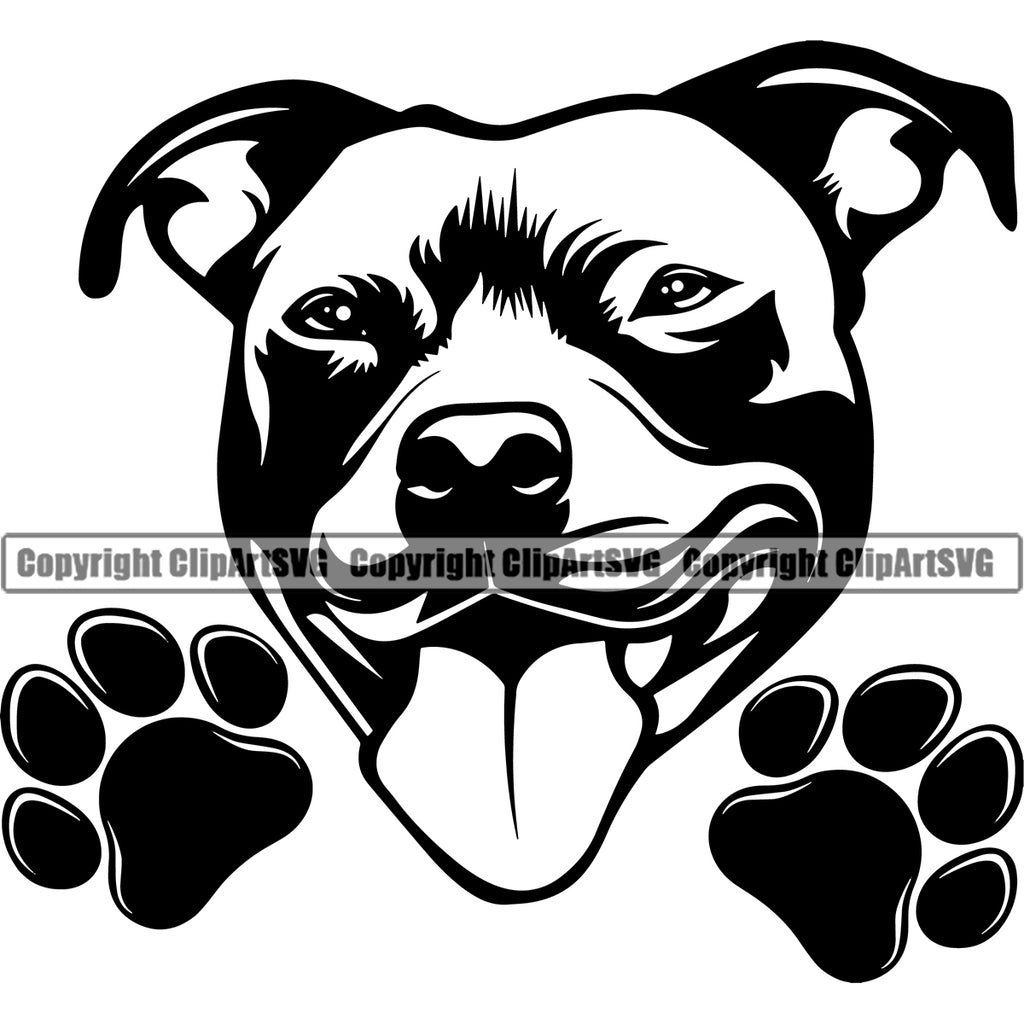 clipart pit bull