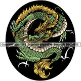 Dragon Dragons Mascot Animal Monster Mythological Creature Art Sports Team Game Fantasy eSport Emblem Logo Symbol Clipart SVG