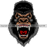 Monkey Svg Mascot Gorilla Svg Gorilla Sports Shirt Svg Team 