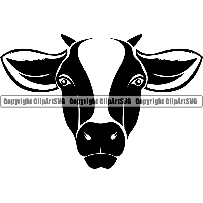 Cow Wildlife Jungle Animal Sports Team Mascot Game Fantasy eSport Emblem Logo Symbol Clipart SVG